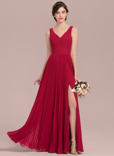 Vestidos de damas de honor rojos cortos