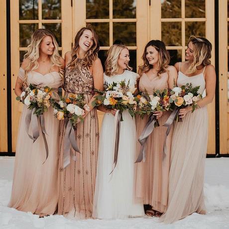 Vestidos de las damas de honor boda