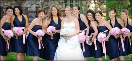 Vestidos de novia con damas de honor