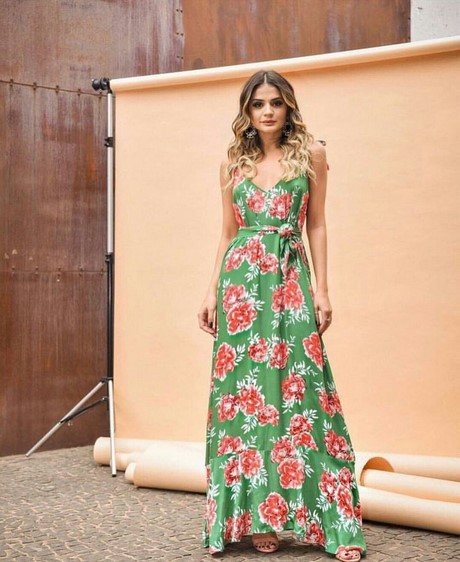 Vestidos estampados casuales 2019