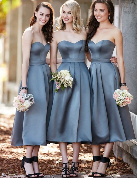 Vestidos para damas de honor azul