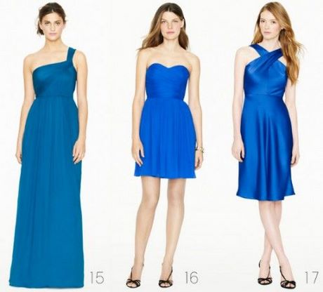 Vestidos para damas de honor en azul