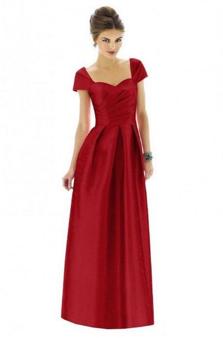 Vestidos rojos para damas de honor de bodas