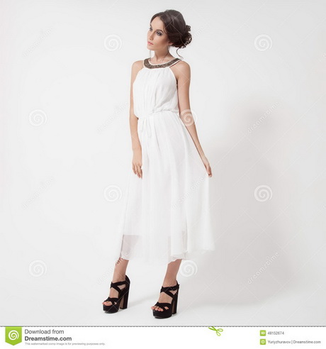 Blanco mujer vestidos