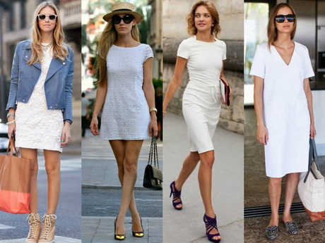Combinar vestido blanco corto