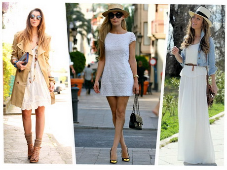 Complementos vestido blanco corto