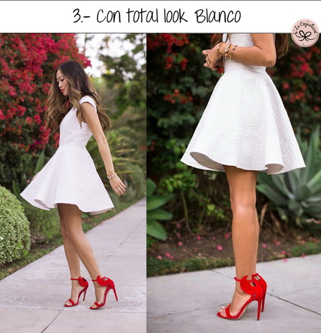 Con que zapatos combino un vestido blanco