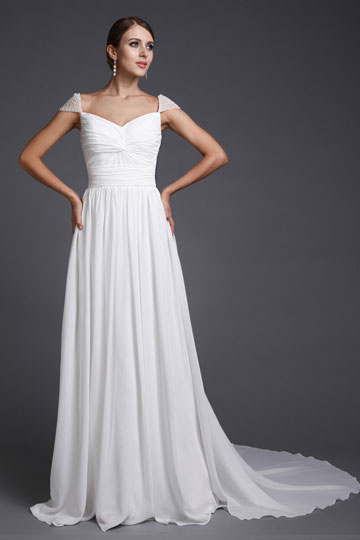 Trajes blancos largos