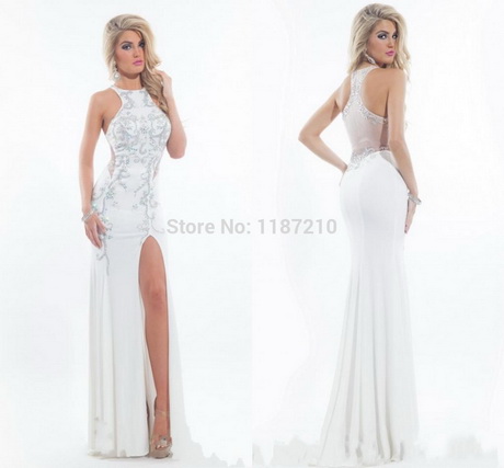Trajes blancos largos