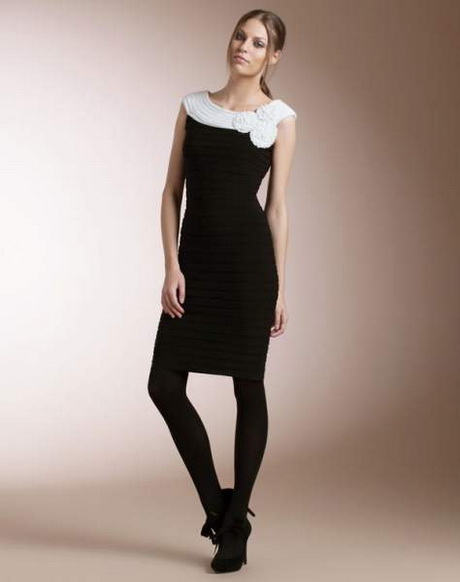 Vestido blanco negro