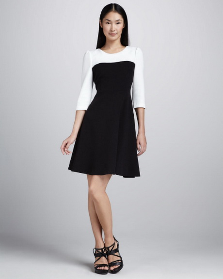 Vestido blanco negro