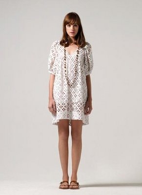 Vestido hippie blanco