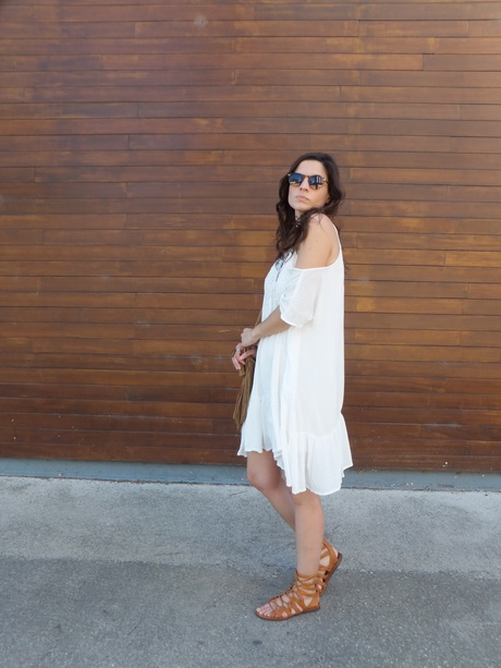 Vestido hippie blanco