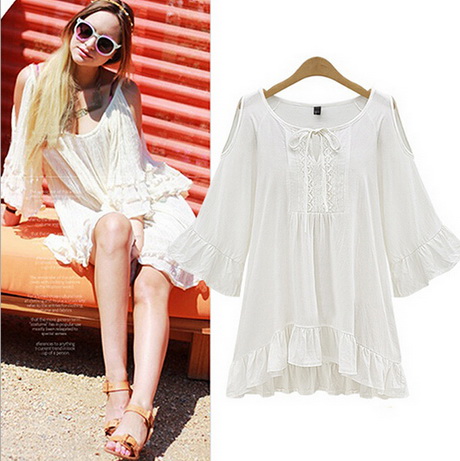 Vestido hippie blanco