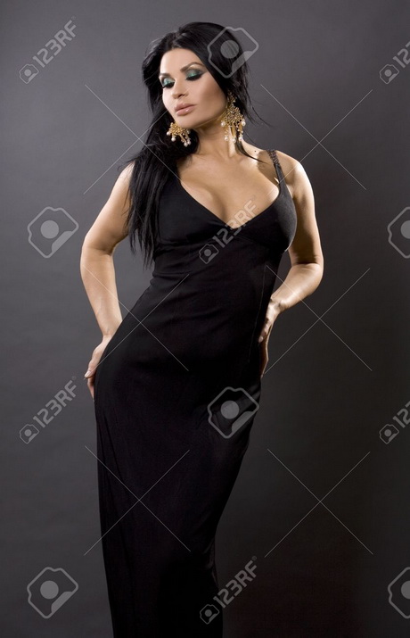 Vestido negro mujer