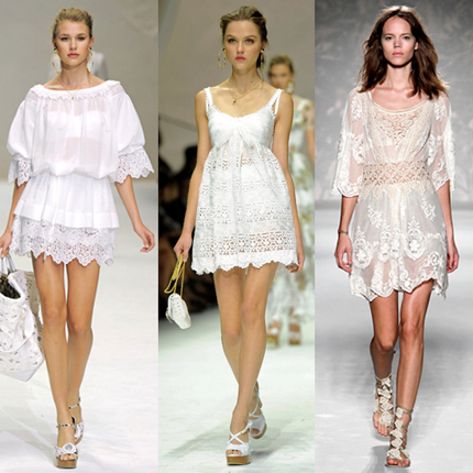 Vestidos blancos moda