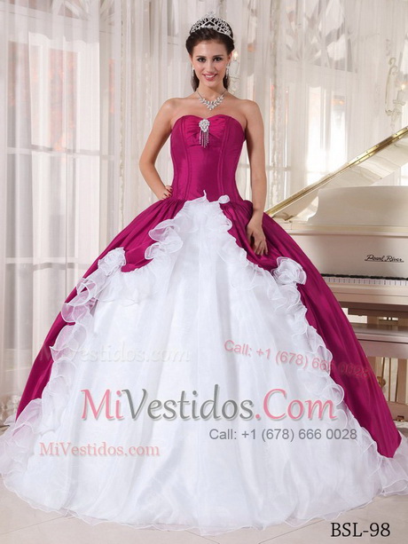 Vestidos blancos para quinceañeras