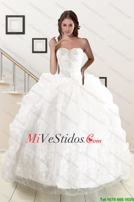 Vestidos blancos para quinceañeras