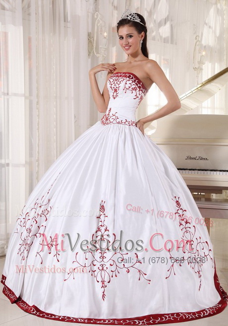 Vestidos blancos para quinceañeras
