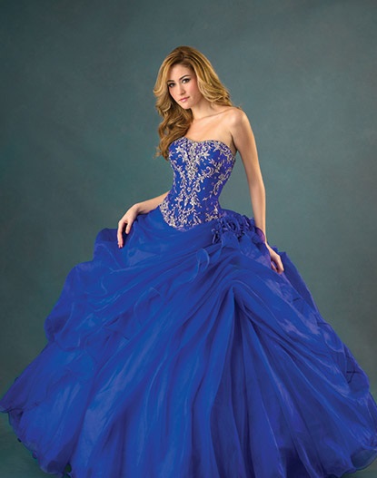 Vestidos de 15 azul