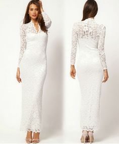 Vestidos largos blanco 2016