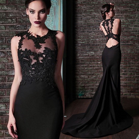 Vestidos largos de noche negros