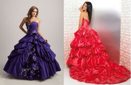 Vestidos largos de quinceañeras