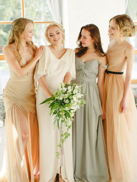 Diseños de vestidos de damas para boda