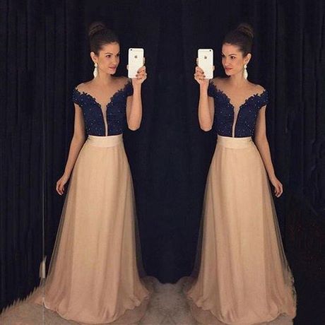 Modelos de vestidos para fiesta de noche