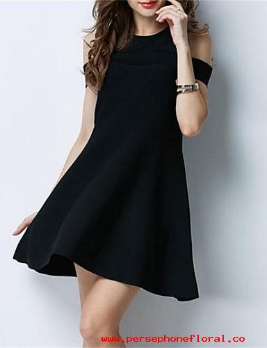 Vestido negro ancho