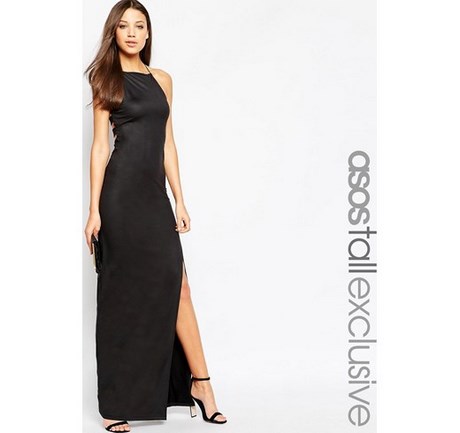 Vestido negro cuello halter