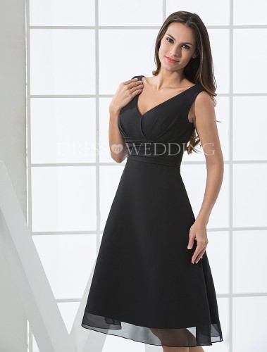 Vestido negro linea a