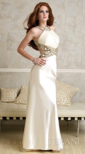 Vestidos beige modernos