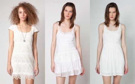 Vestidos blancos con puntillas