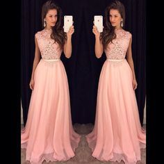 Vestidos largos elegantes con encaje