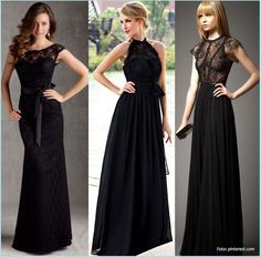 Vestidos negros para damas