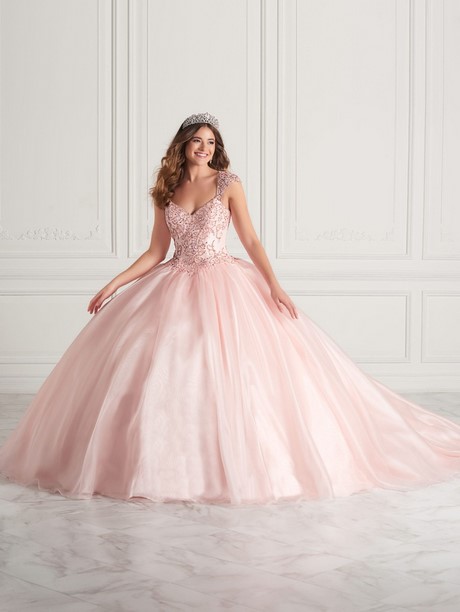 Blush quinceanera dresses