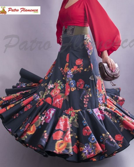 Falda flamenca canastera