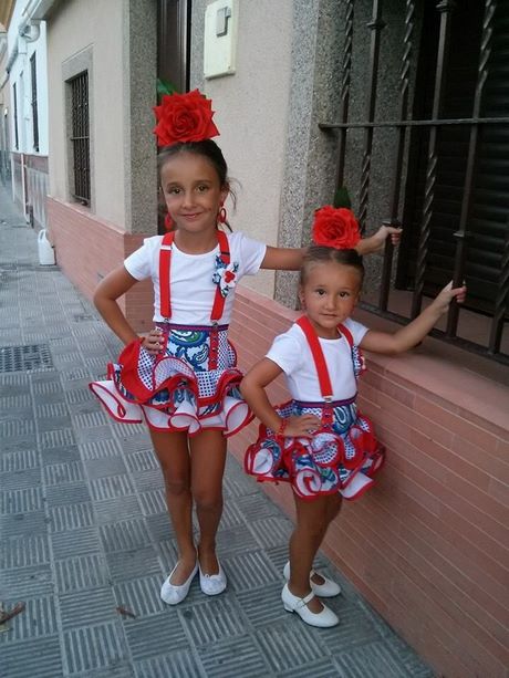 Falda flamenca niña