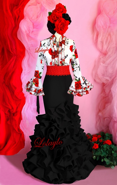 Traje flamenca falda y blusa