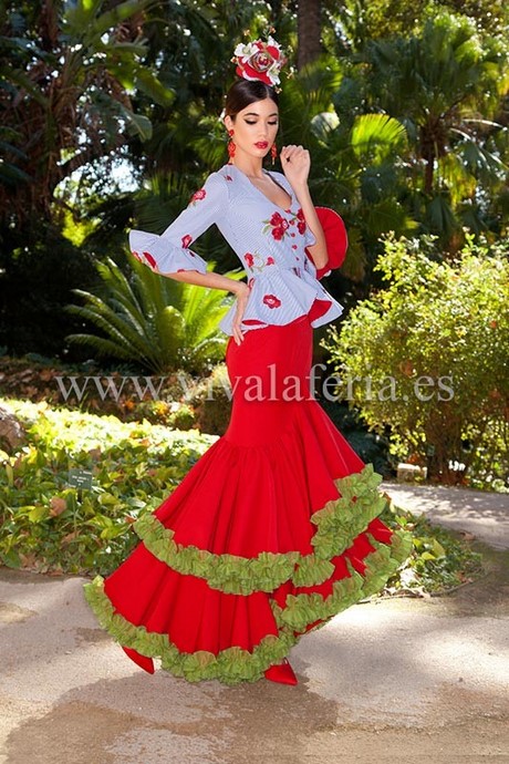 Traje flamenca falda y blusa