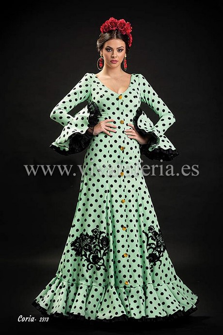 Traje flamenca verde