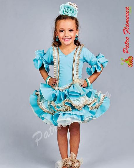 Trajes de sevillana niña