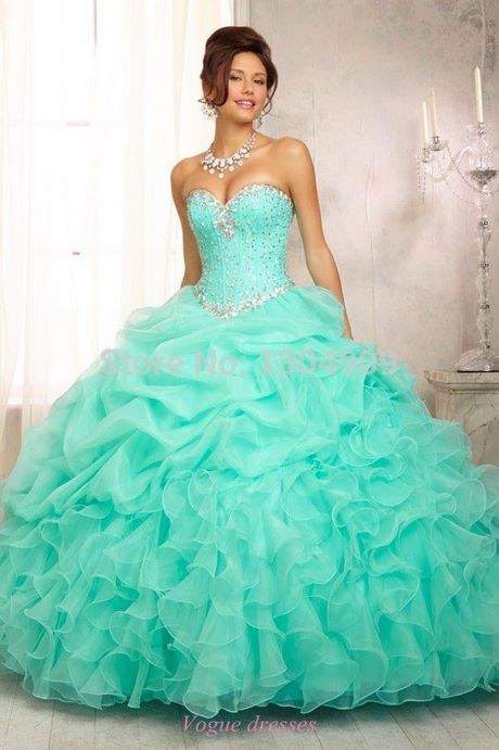 Turquoise dress for 15