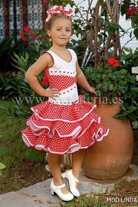 Vestido flamenca niña corto