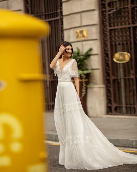 Vestido hippie boda