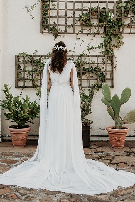 Vestido novia griego