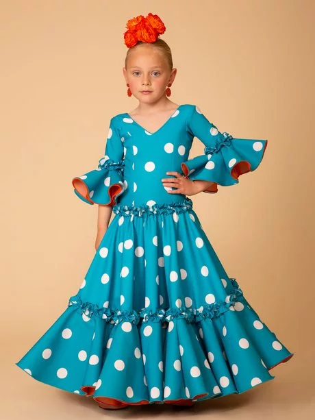 Vestidos de flamenca de niña 2023