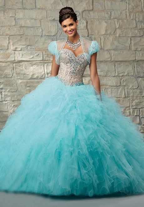 Baby blue quinceanera dresses