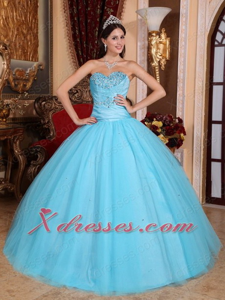 Baby blue quinceanera dresses